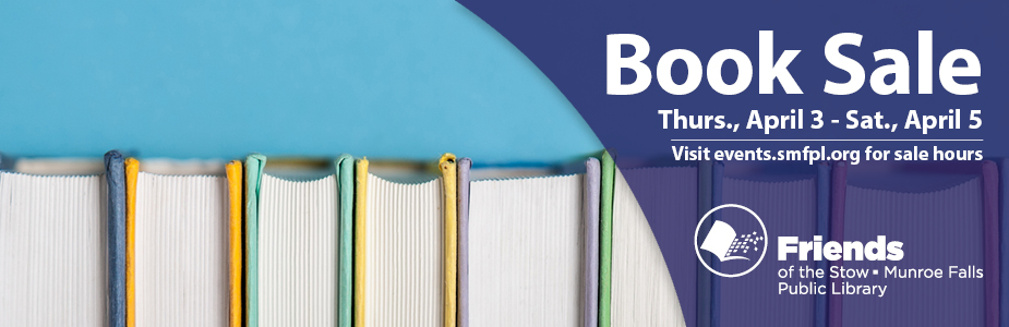 Book Sale April 3-5. click for details